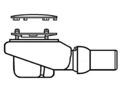 Villeroy & Boch Subway Infinity - Ablaufgarnitur Tempoplex Plus 90 Mm, Weiß 92250068
