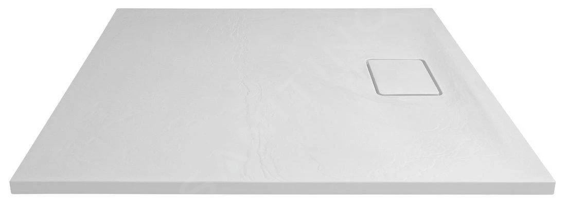 Sapho Acora - Duschwanne 900x900 Mm, Gussmarmor, Dekor Weißstein AC002 - Image 4