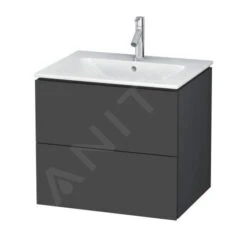 Duravit L-Cube - Waschtischunterschrank 550x620x481 Mm, 2 Schubladen, Graphit Matt LC624004949
