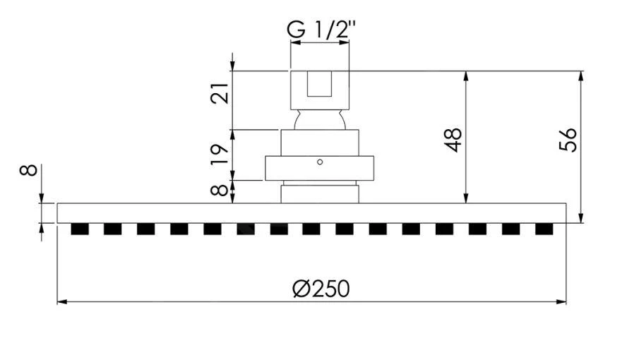 Steinberg 100 - Kopfbrause, Durchmesser: 250 Mm, Verchromt 100 1686 - Image 2