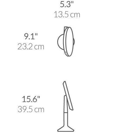 Simplehuman Kosmetikspiegel - Schminkspiegel Mit LED Beleuchtung, Weiß ST3038 - Image 2