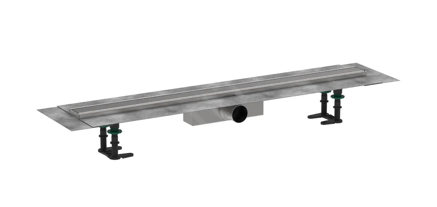 Hansgrohe RainDrain Compact - Duschrinne 90 Cm, Mit Gitter, Gebürstet Edelstahl 56180800