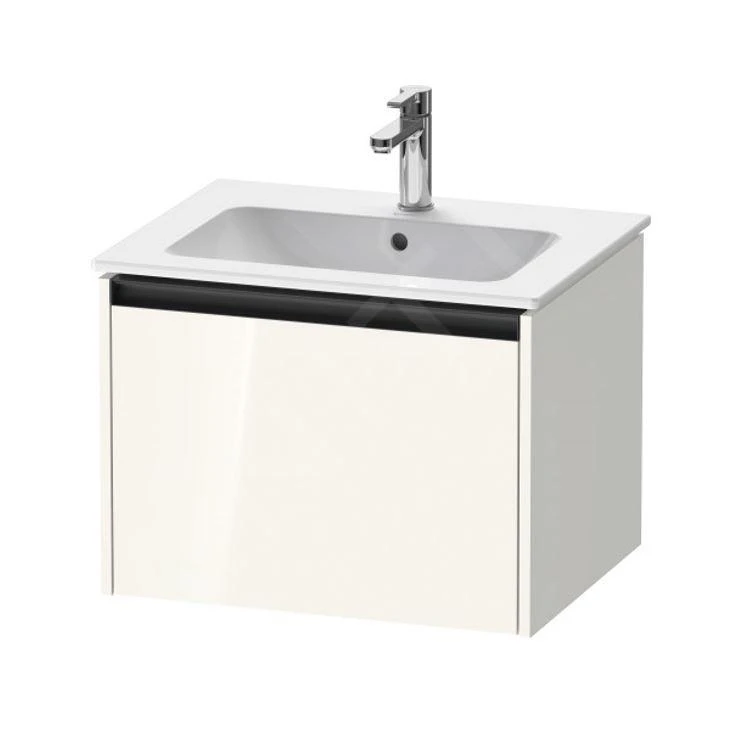 Duravit Ketho.2 - Waschtischunterschrank, 440x610x480 Mm, 1 Auszug, Weiß Glänzend K25062022220000