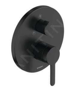 Duravit C.1 - Unterputz-Duscharmatur, Für 2 Verbraucher, Schwarz Matt C14210012046