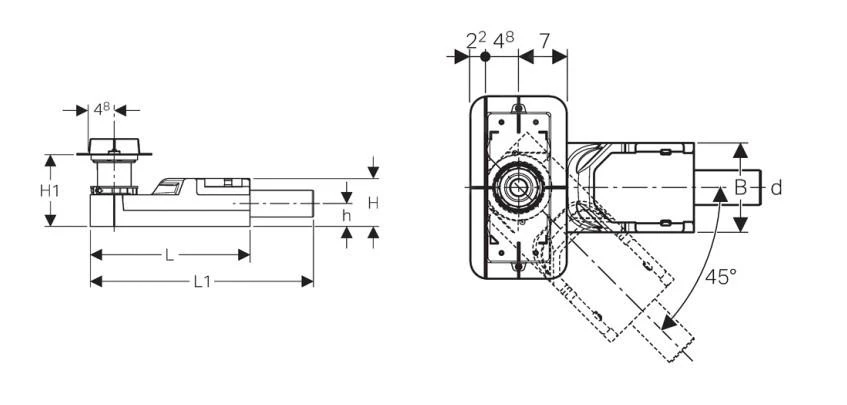 Geberit CleanLine - Rohbauset Für Duschrinne, Für Estrichhöhe Am Einlauf 65–90 Mm, Auslauf 40 Mm 154.152.00.1 - Image 2