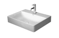 Duravit DuraSquare - Waschtisch 600x470 Mm, Mit 1 Hahnloch, DuraCeram, Alpinweiß 2353600041