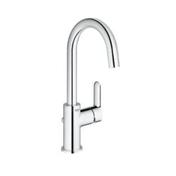 Grohe BauLoop - Waschtisch Einhebelmischer L, Mit Ablaufgarnitur, Verchromt 23760000