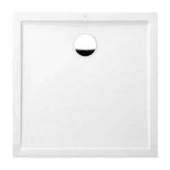 Villeroy & Boch Futurion Flat - Duschwanne, 900x900 Mm, Quaryl, Alpinweiß UDQ0900FFL1V-01