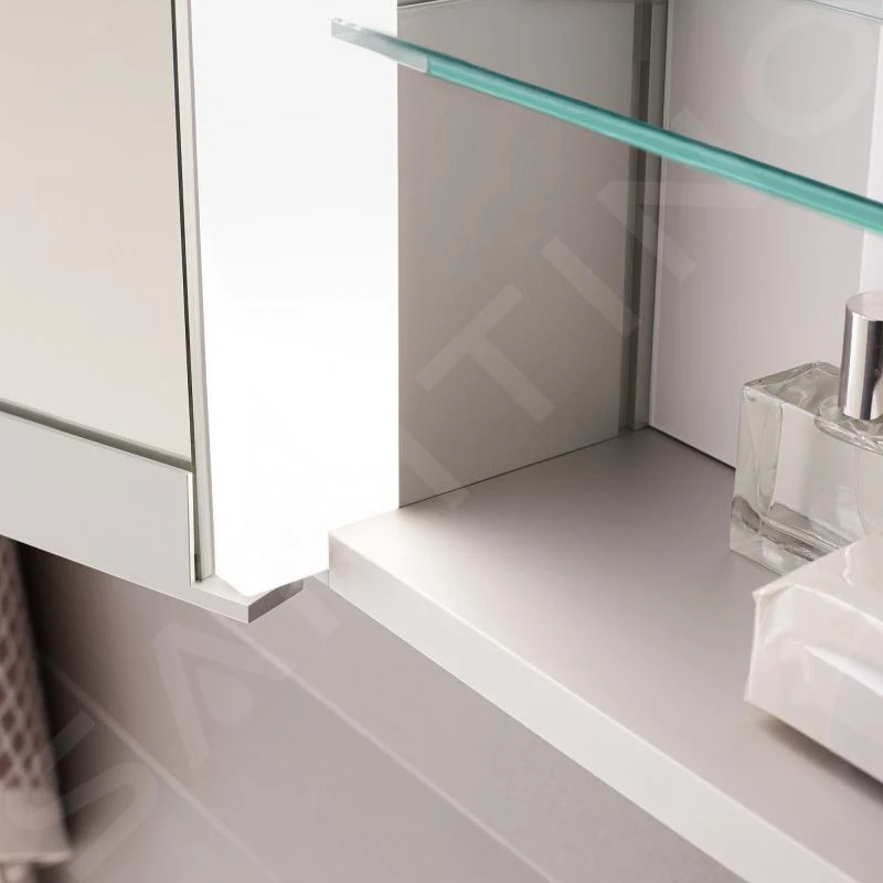 Keuco Royal Match - Spiegelschrank Mit LED- Beleuchtung, 1300x700x160 Mm, Silber Gebeizt Eloxiert 12805171301 - Image 4