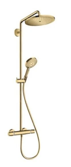 Hansgrohe Croma Select S - Duschsäule Showerpipe 280 Mit Thermostatbatterie, Gold Poliert 26890990