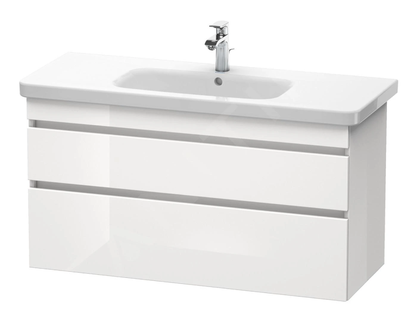 Duravit DuraStyle - Waschtischunterschrank 610x1130x448 Mm, Mit 2 Aufzüge, Weiß Glänzend DS649502222