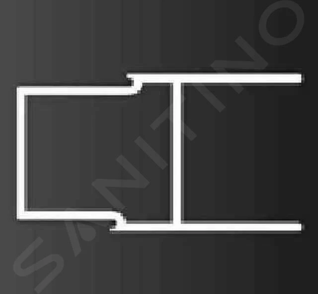 Ideal Standard Synergy - Ausgleichsprofil 25 Mm, Höhe 1900 Mm, Aluminium Poliert LV946EO