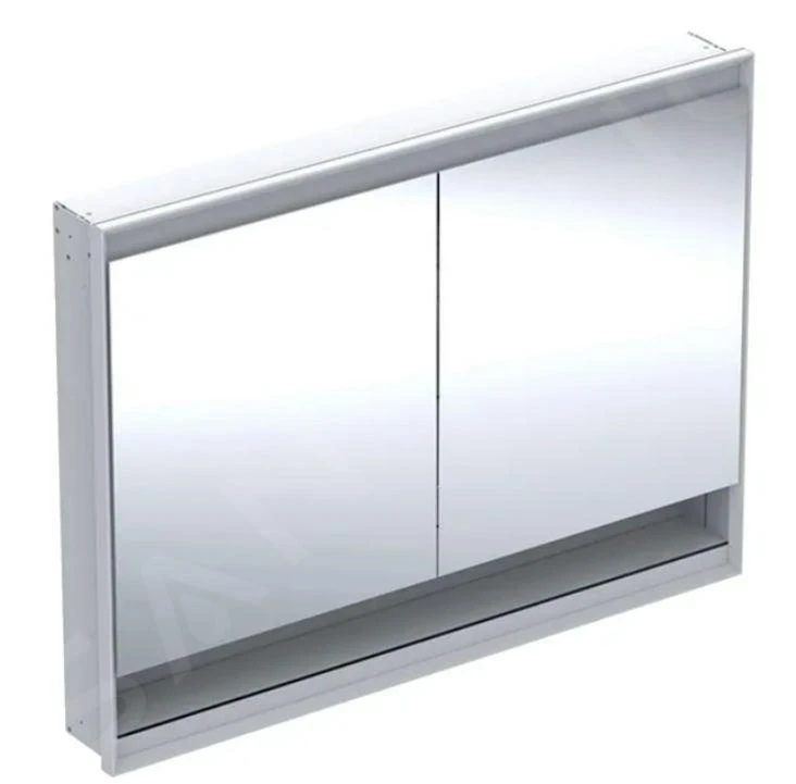 Geberit ONE - Spiegelschrank Mit LED-Beleuchtung, 1200x900x150 Mm, 2 Türen, Unterputzmontage,mit Nische, Metall 505.825.00.1