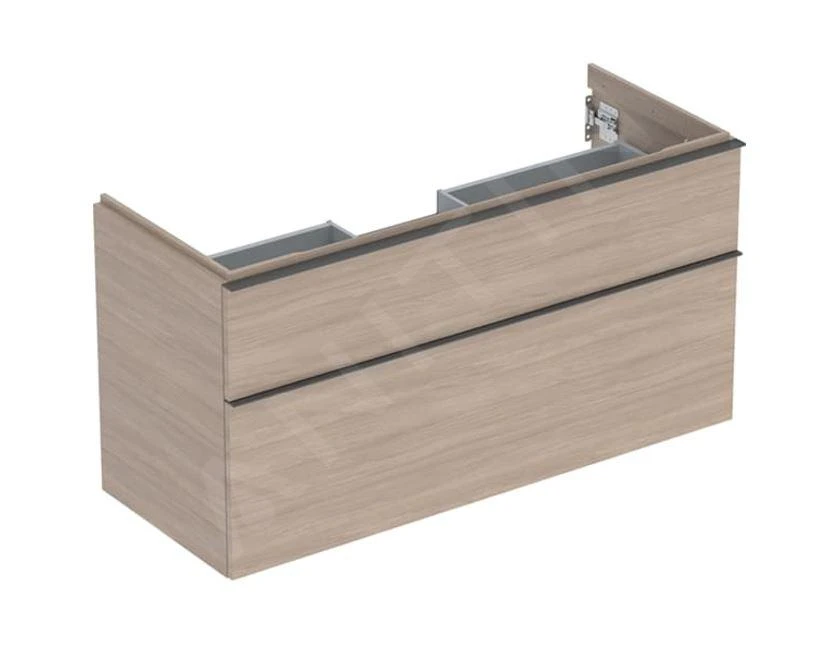 Geberit ICon - Waschtischunterschrank, 118x62x48 Cm, 2 Schubladen, Eiche 502.306.JH.1