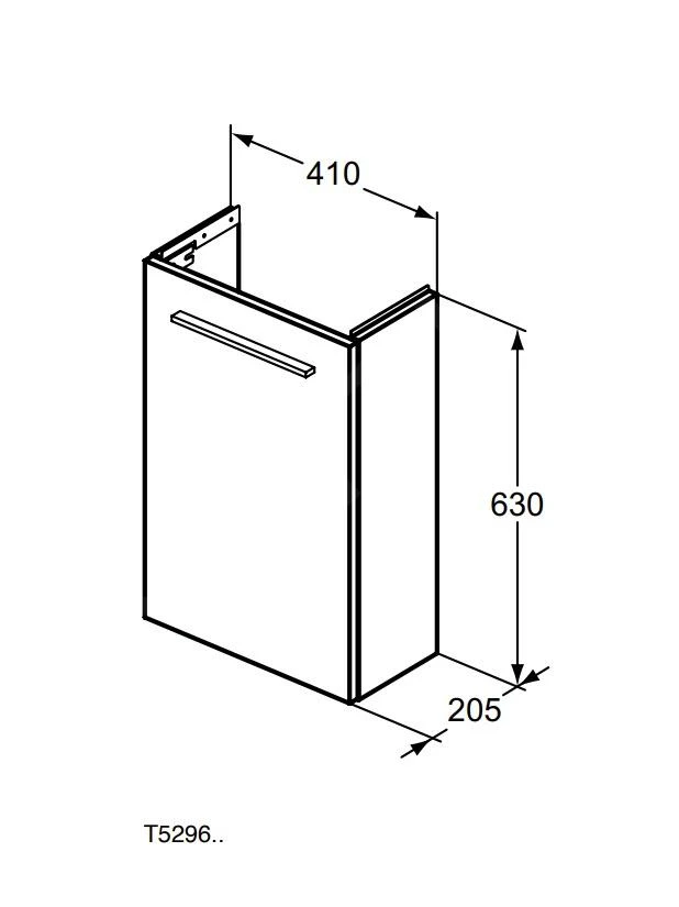 Ideal Standard I.Life S - Unterschrank Für Handwaschbecken, 410x205x630 Mm, Weiß Matt T5296DU - Image 2