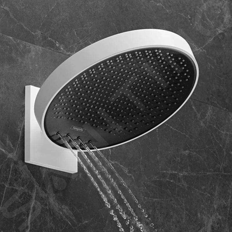 Hansgrohe Rainfinity - Kopfbrause 360 Mit Wandanschluss, 3jet, Weißmatt 26234700 - Image 4
