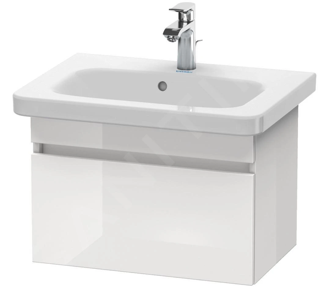 Duravit DuraStyle - Waschtischunterschrank 398x580x368 Mm, Mit 1 Aufzug, Weiß Glänzend DS637902222