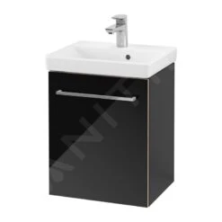 Villeroy & Boch Avento - Waschtischunterschrank, 430x514x352 Mm, 1 Tür, Crystal Black A88701B3