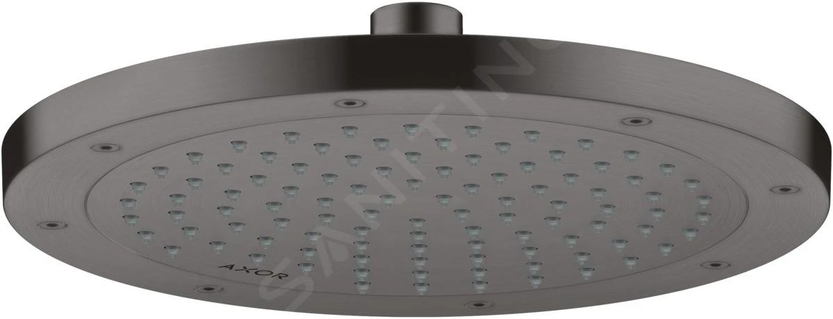 Axor Duschprogramm - Kopfbrause 245, 1 Strahl, EcoSmart, Schwarz Chrom Gebürstet 35381340