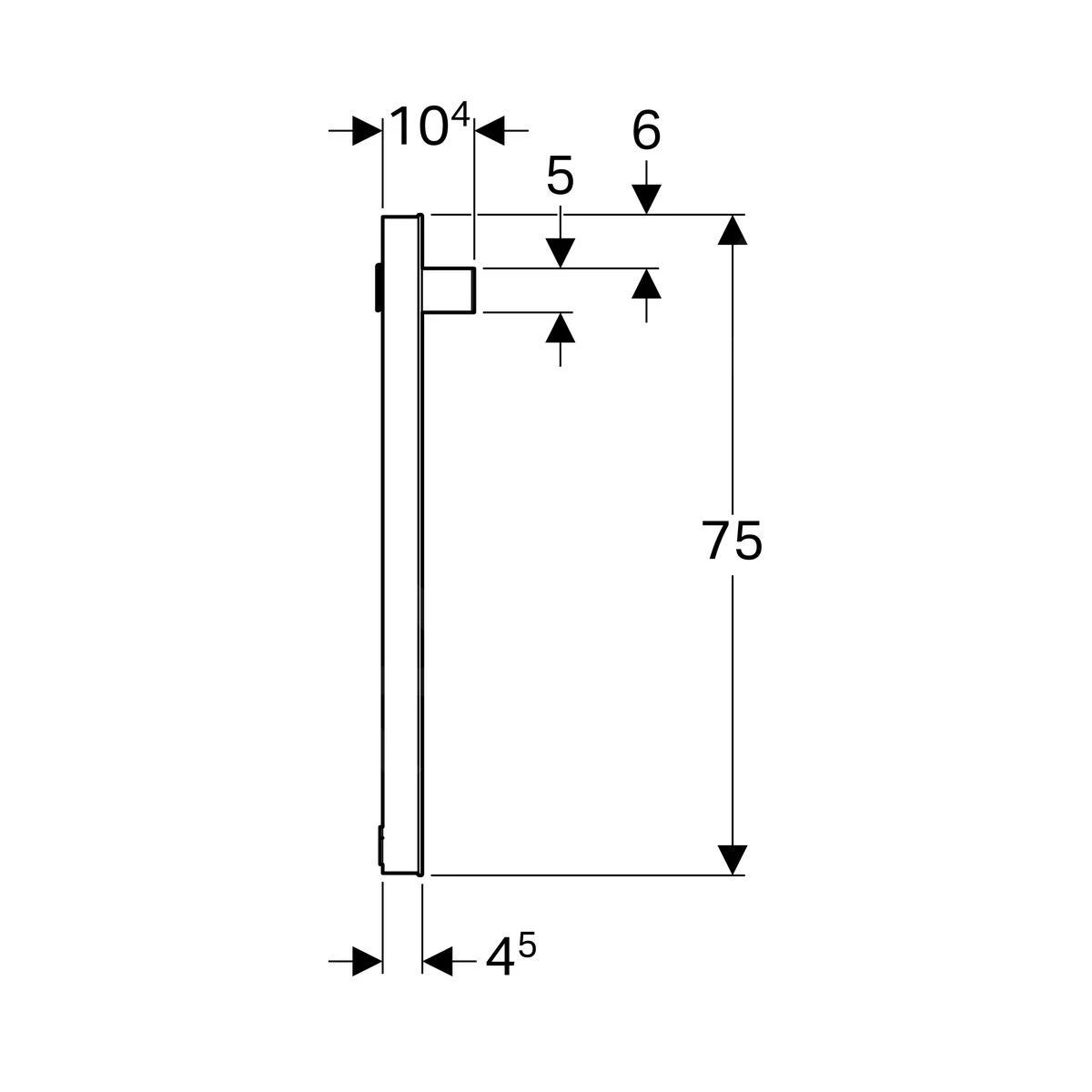 Geberit ICon - Spiegel Mit LED-Beleuchtung, 600x750x40 Mm 840760000 - Image 2