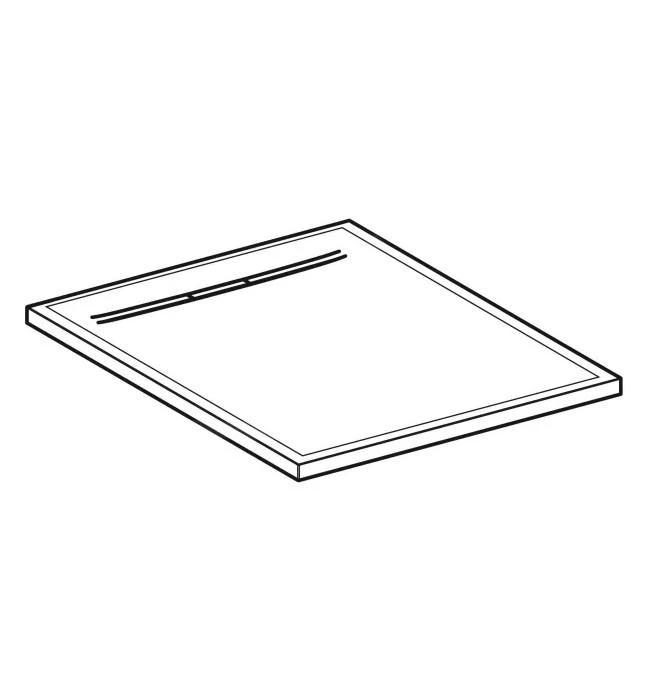 Geberit Sestra - Duschtasse 800x800 Mm, Weiß 550.290.00.2 - Image 3