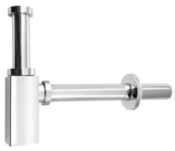 Aqualine Siphons - Siphon Für Waschtisch Eckig 5/4, Verchromt CV1004