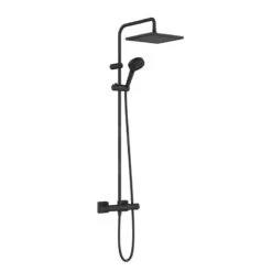 Hansgrohe Vernis Shape - Brausegarnitur Showerpipe 240 Mit Thermostat, 2 Strahlarten, EcoSmart, Schwarz Matt 26429670