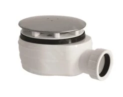 Lansanit Zubehör - Wannen Siphon, Niedrig, 90 Mm, Verchromt LITEX-SIFON-90N