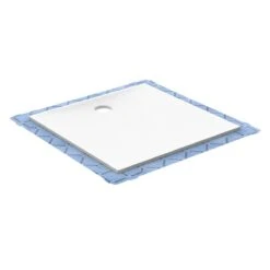 Geberit Setaplano - Flache Duschwanne, Mineralwerkstoff, 800x800 Mm, Weiß 154.260.11.1