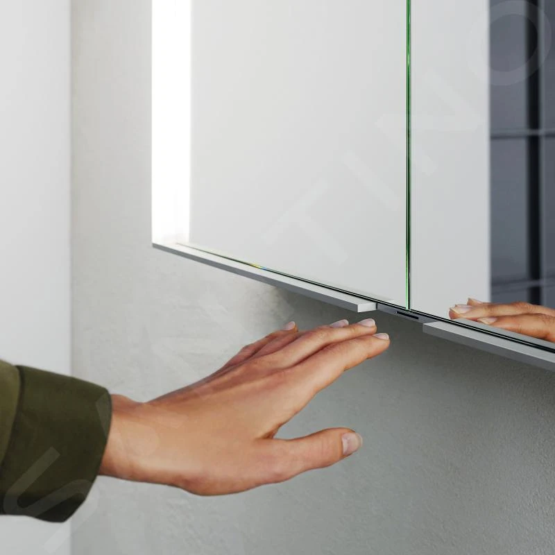 Keuco Royal Match - Spiegelschrank Mit LED- Beleuchtung, 1300x700x160 Mm, Silber Gebeizt Eloxiert 12805171301 - Image 3