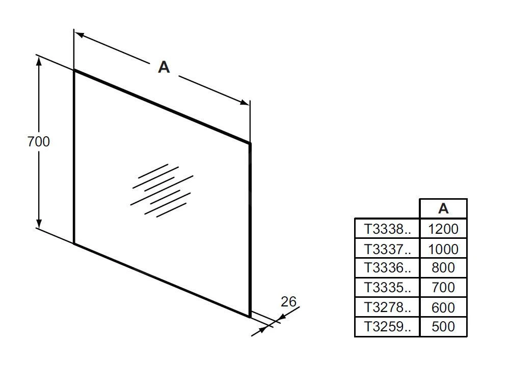 Ideal Standard Mirror&Light - Spiegel 500x700 Mm Mit LED-Hintergrundbeleuchtung T3259BH - Image 2