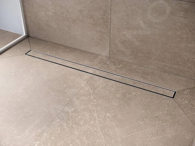 Hansgrohe RainDrain Compact - Duschrinne 90 Cm Zum Einlegen Von Fliesen, Mit Gitter 56169000 - Image 3