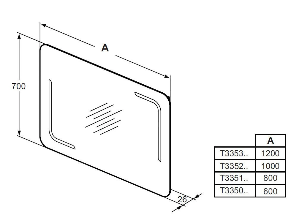Ideal Standard Mirror&Light - Spiegel 1200x700 Mm Mit LED-Beleuchtung Und Hintergrundbeleuchtung T3353BH - Image 2