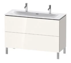 Duravit L-Cube - Waschtischunterschrank 856x1220x481 Mm, 2 Auszüge, Weiß Glänzend LC659902222