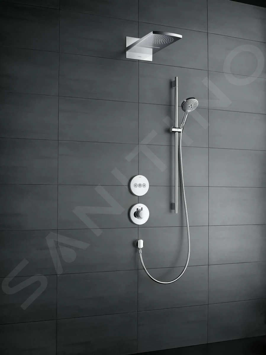 Hansgrohe Raindance - Kopfbrause Rainfall 180, 2 Strahlen, Verchromt 28433000 - Image 3