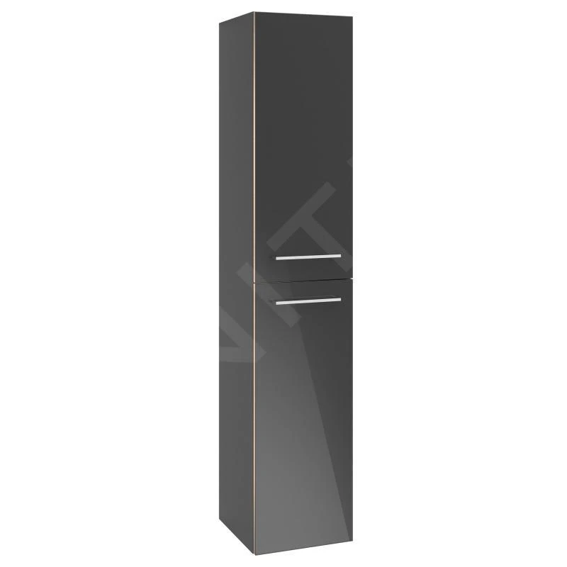 Villeroy & Boch Avento - Hochschrank 350x1760x372 Mm, 2 Türen, Crystal Grey A89400B1