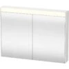 Duravit Brioso - Spiegelschrank 760x820x148 Mm, 2 Türen, Weiß Glänzend BR7102022220000