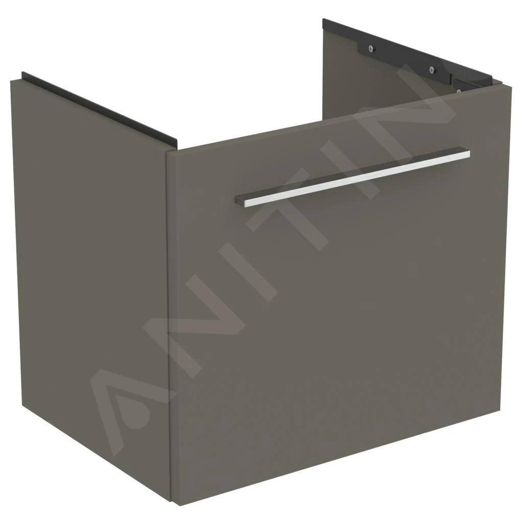 Ideal Standard I.Life S - Unterschrank Für Handwaschbecken, 500x375x440 Mm, Quarz Schwarz Matt T5290NG