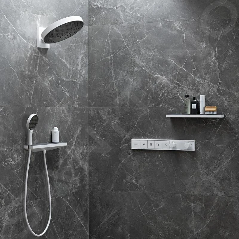 Hansgrohe Rainfinity - Kopfbrause 360 Mit Wandanschluss, 3jet, Weißmatt 26234700 - Image 7