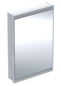 Geberit ONE - Spiegelschrank Mit LED-Beleuchtung, 600x900x150 Mm, Scharniere Links, Unterputzmontage, Weiß 505.800.00.2