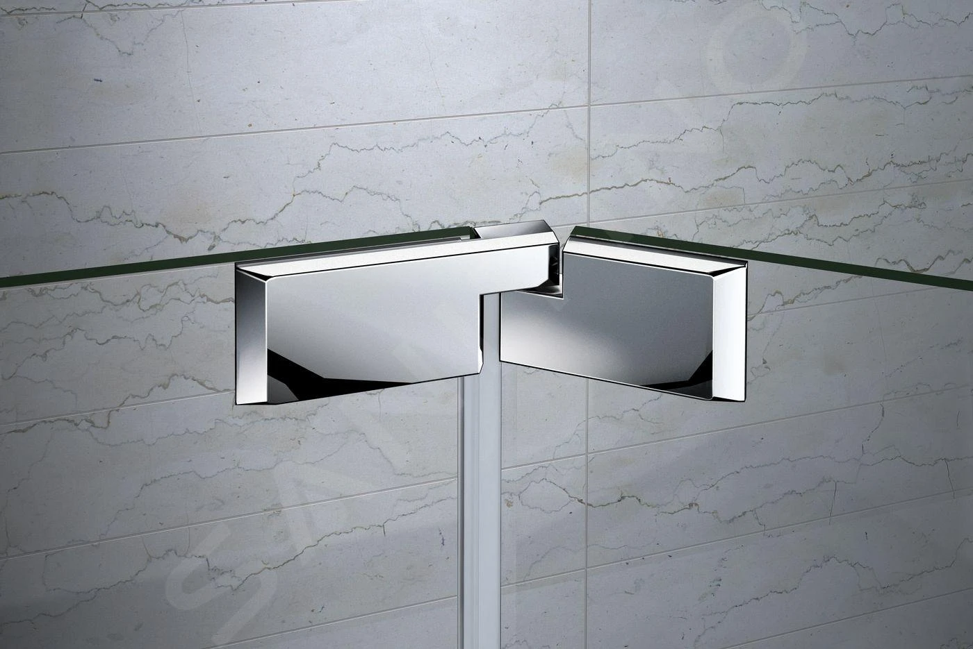 Lansanit LitLUX Brix - Duschtür Kippbar 1200 Mm, Links, Aluminium Glänzend/klares Glas H2Y-12L - Image 7