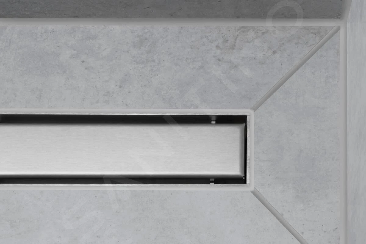 Hansgrohe RainDrain Match - Duschrinne 1200 Mit Edelstahlrost, Mit Höhenverstellbarem Rahmen, Edelstahl Gebürstet 56042800 - Image 3