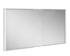 Keuco Royal Match - Spiegelschrank Wandhalbeinbau Mit LED-Beleuchtung, 1300x700x149 Mm, Silber Gebeizt Eloxiert 12815171301