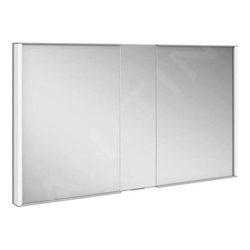 Keuco Royal Match - Spiegelschrank Mit LED-Beleuchtung, Einbaumontage, 1200x700x149 Mm, Silber Eloxiert 12814171311