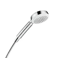 Hansgrohe Crometta 100 - Duschkopf 1jet, Weiß / Verchromt 26825400