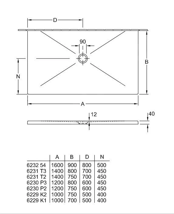 Villeroy & Boch Subway Infinity - Duschwanne, 750x1200 Mm ,Anti-slip, Alpinweiß 6230P201 - Image 2