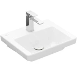Villeroy & Boch Subway 3.0 - Hnadwaschbecken 450x370 Mm, Ohne Überlauf, Mit Hahnloch, Alpinweiß 43704601