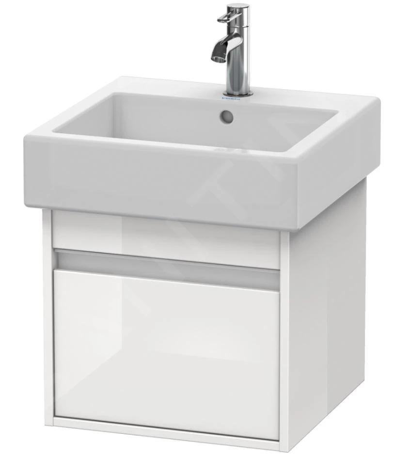 Duravit Ketho - Waschtischunterschrank 410x450x440 Mm, 1 Auszug, Weiß Glänzend KT668502222