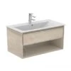 Ideal Standard Connect Air - Waschtischunterschrank, 1000x440x517 Mm, Dekor Holz Hell/hellbraun Matt E0828UK
