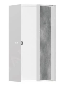 Hansgrohe XtraStoris Rock - Wandnische, Mit Tür, 300x150x140 Mm, Weiß Matt 56088700